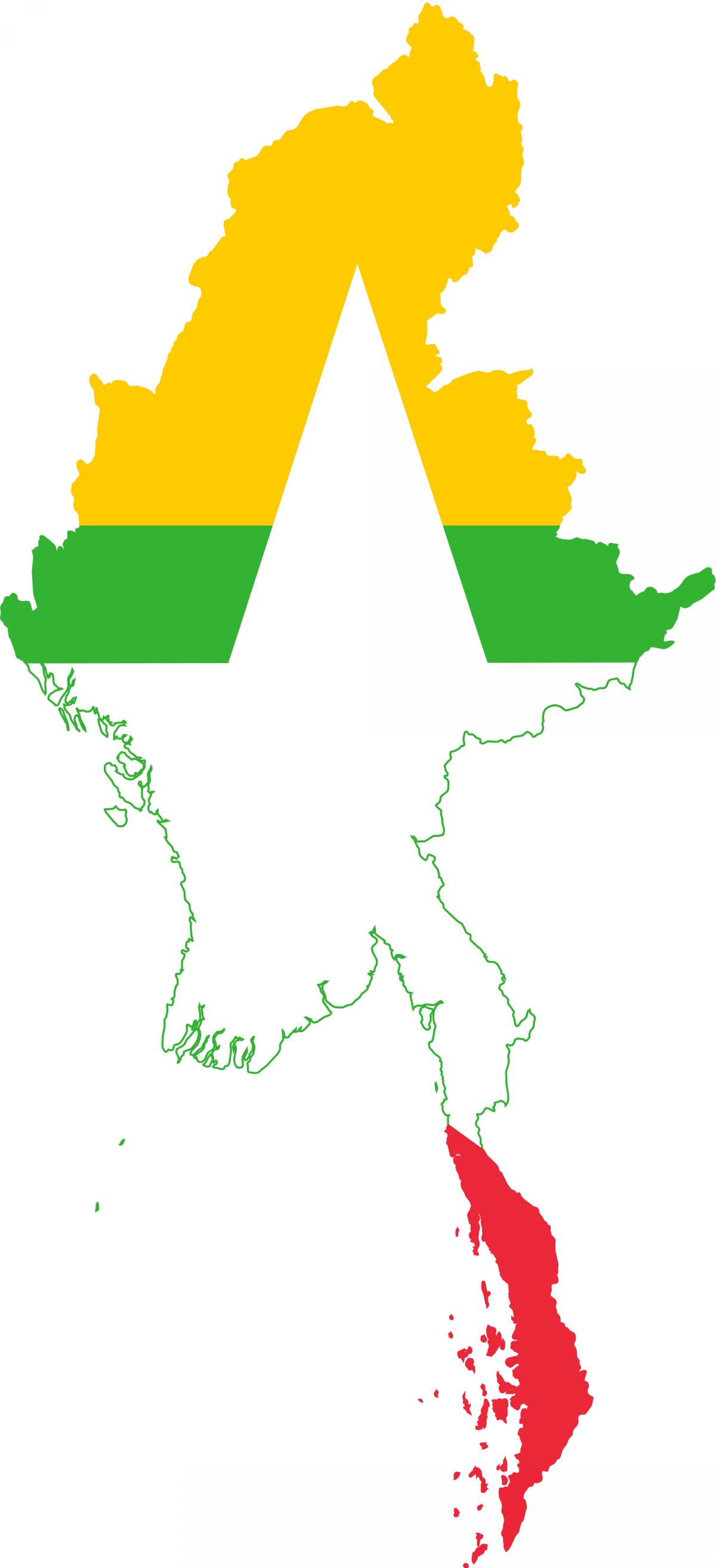 Ramani ya Myanmar alama