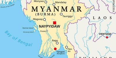 Myanmar nchi ramani