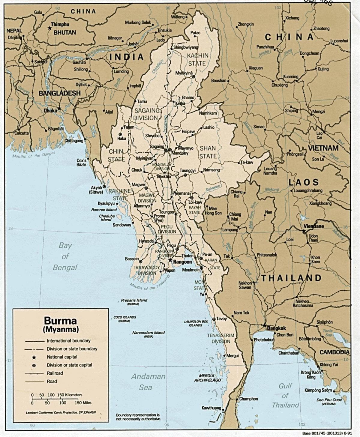 yangon Burma ramani