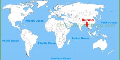 Burma eneo kwenye ramani